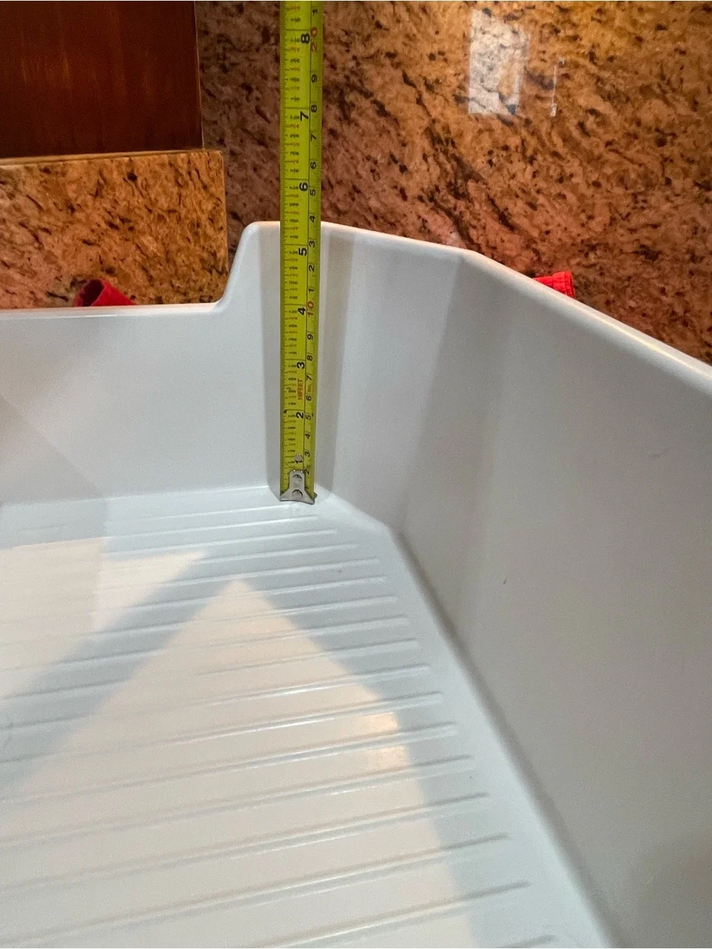 Refrigerator Whirlpool/Kenmore White Plastic ice Bin OEM part 2166261.